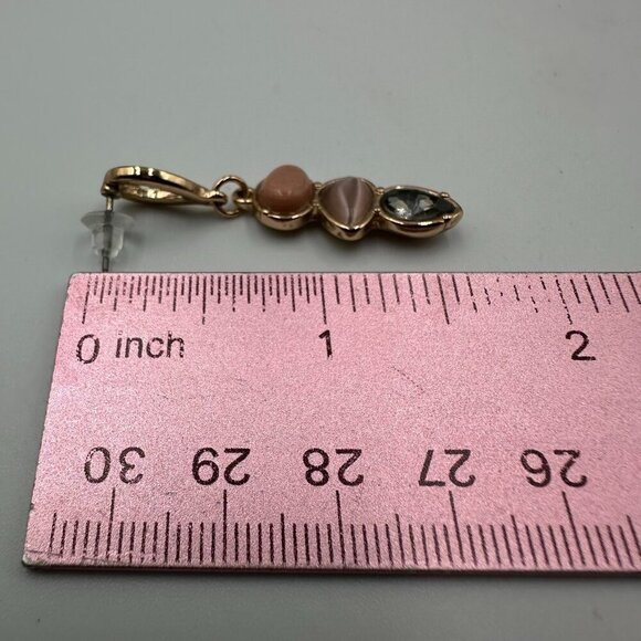 3/$30 Earring Lot Pierced Statement Crystal Rhinestone Teardrop Jewel Dangle - Picture 10 of 15